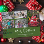 Tarjeta magnética de Navidades de collage de famil<br><div class="desc">Crea tu propio collage de fotos familiares,  bayas acuáticas,  tarjeta magnética de Feliz Navidad. Envíe sus deseos a sus amigos y Navidades de familia con esta tarjeta de Navidades muy personal. Puedes añadir tus propias fotos,  tu texto y nombres.</div>
