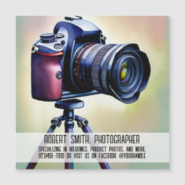 Tarjeta magnética de negocios de fotografía