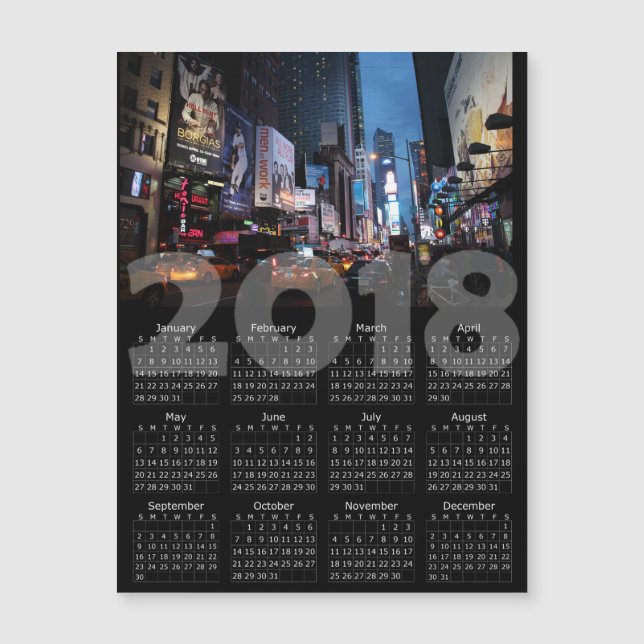 Tarjeta magnética de New York City de 2018 (Anverso)