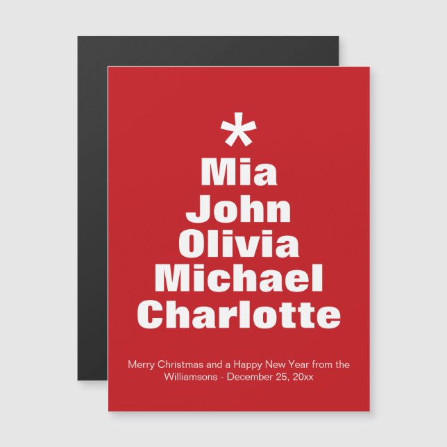 tarjeta magnética de nombres personalizados de col (Anverso/Reverso)