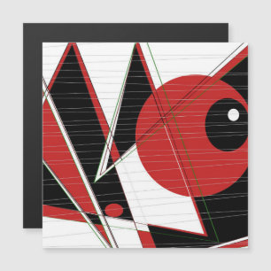 Tarjeta magnética de observación de ojos rojos