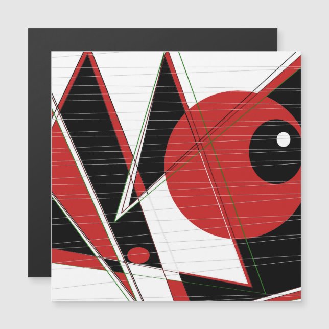 Tarjeta magnética de observación de ojos rojos (Anverso/Reverso)