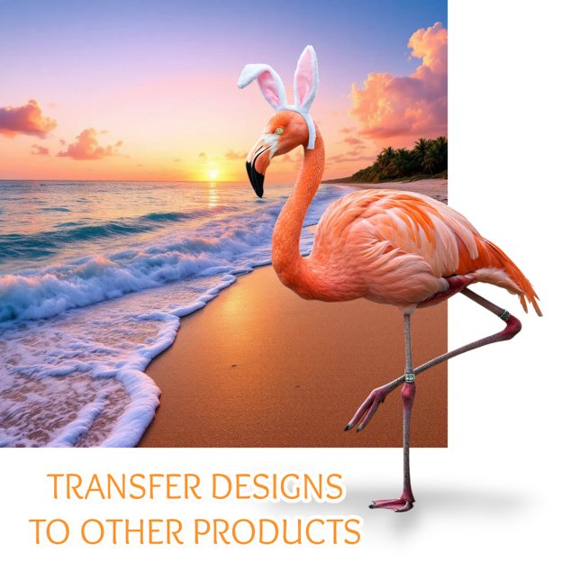 Tarjeta Magnética de Orejas de Conejo Flamingo (Subido por el creador)