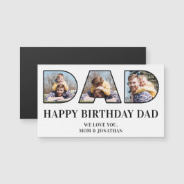 Tarjeta magnética de papá feliz cumpleaños de 3 Co