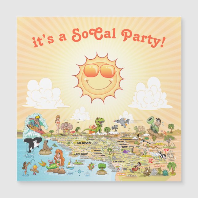 Tarjeta magnética de personalizable SoCal (Anverso)