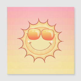 Tarjeta magnética de puesta al sol