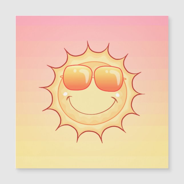 Tarjeta magnética de puesta al sol (Anverso)