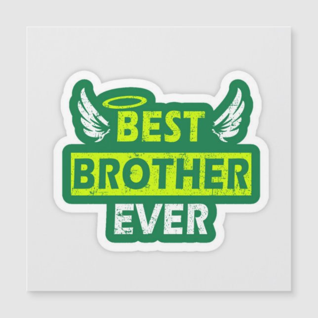 Tarjeta magnética de regalo del mejor hermano del  (Anverso)