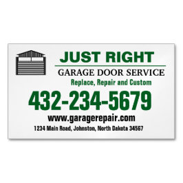 Tarjeta magnética de servicio de puertas de garaje