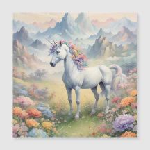 Tarjeta magnética de unicornio
