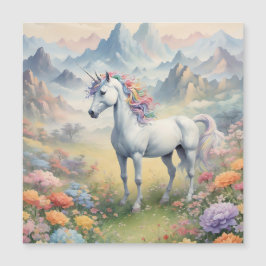 Tarjeta magnética de unicornio