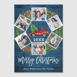 Tarjeta magnética de vacaciones de navidades Truck