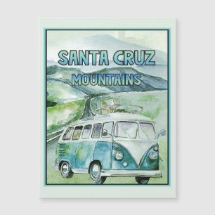 Tarjeta magnética de viaje de las montañas de Sant