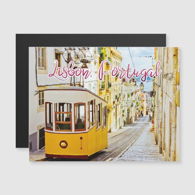 Tarjeta magnética de viajes de Lisboa y Portugal (Anverso/Reverso)