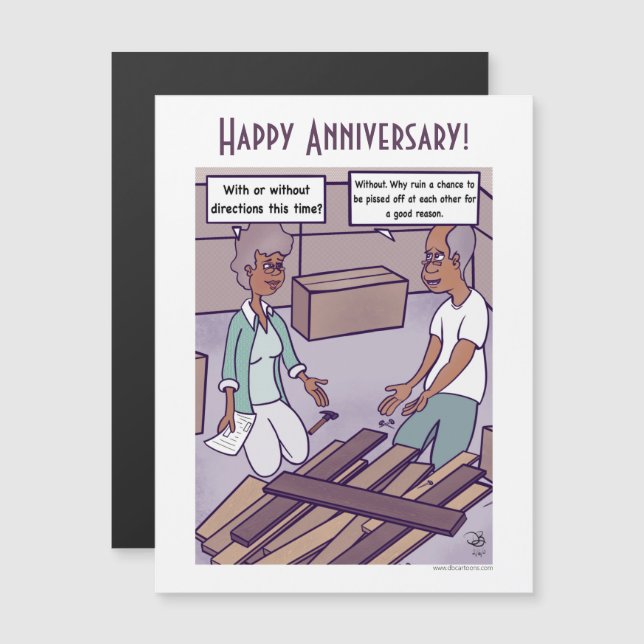 Tarjeta magnética del aniversario del Personalizad (Anverso/Reverso)
