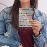 Tarjeta magnética del arcoiris colorida de la orac<br><div class="desc">Tarjeta magnética brillante de 5, 6 x 4, 25 que presenta la imagen fotográfica de un arcoiris colorido junto con las palabras de la inspiradora Oración de la Serenidad y es perfecta para que la puerta de tu refrigerador o cualquier otra superficie metalizado te dé una dosis diaria de inspiración....</div>