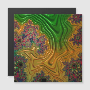 Tarjeta magnética del bosque fractal