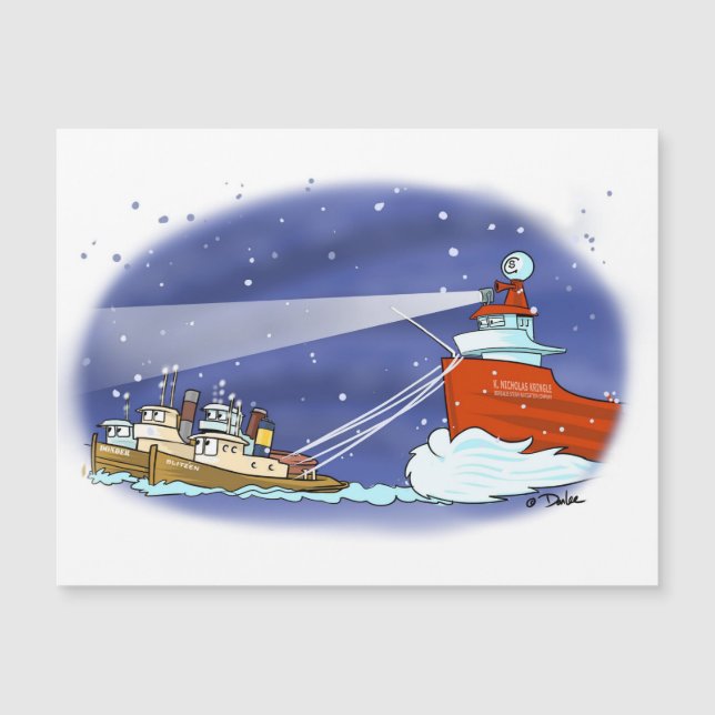 Tarjeta magnética del buque Kris Kringle (Anverso)