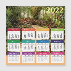 Tarjeta magnética del calendario 2022