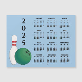Tarjeta magnética del calendario de boliche Pin 20