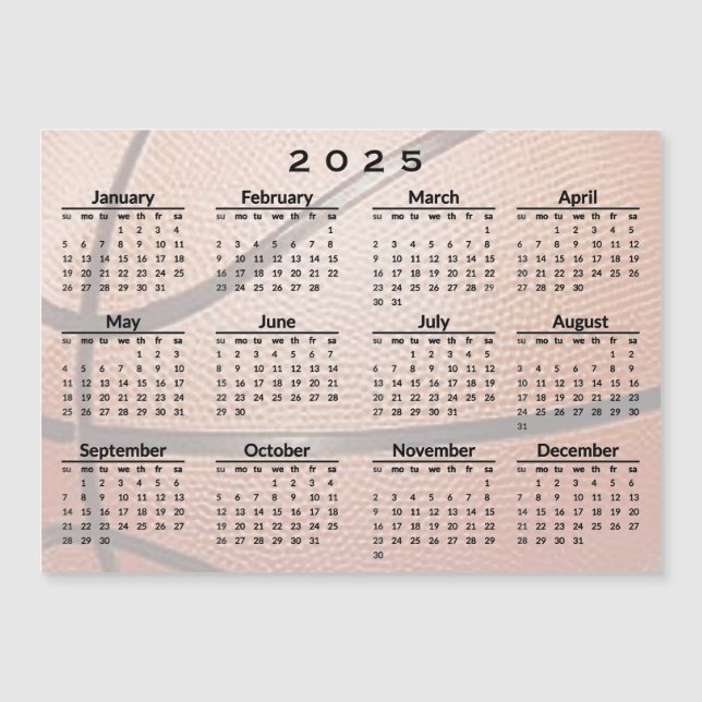 Tarjeta magnética del calendario de diseño de balo (Anverso)