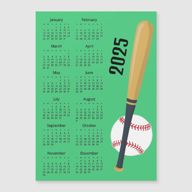 Tarjeta magnética del calendario de diseño de béis (Anverso)
