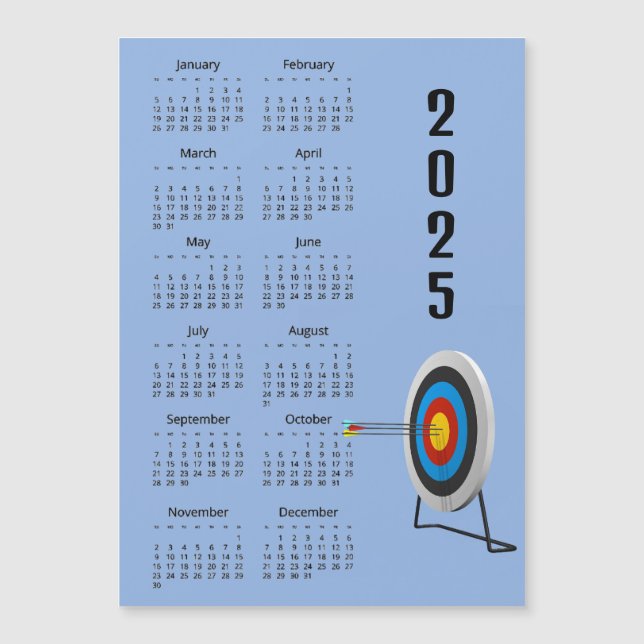 Tarjeta magnética del calendario de diseño de tiro (Anverso)