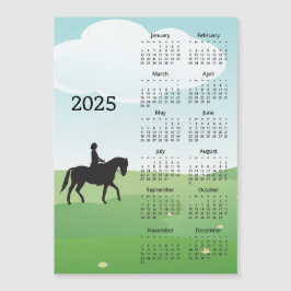 Tarjeta magnética del calendario de equitación 202