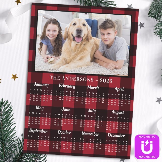 Tarjeta magnética del calendario de fotos de búfal (Subido por el creador)