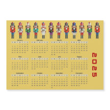 Tarjeta magnética del calendario de los lanzagrana