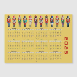 Tarjeta magnética del calendario de los lanzagrana