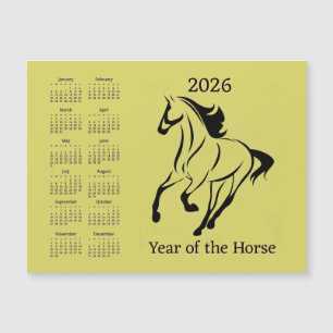 Tarjeta magnética del calendario del año chino del