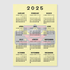 Tarjeta magnética del calendario Race Car Design 2