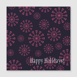 Tarjeta magnética del cielo invernal