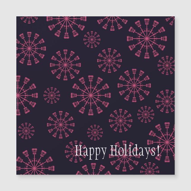 Tarjeta magnética del cielo invernal (Anverso)