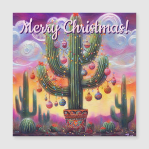Tarjeta magnética del desierto Saguaro Cactus