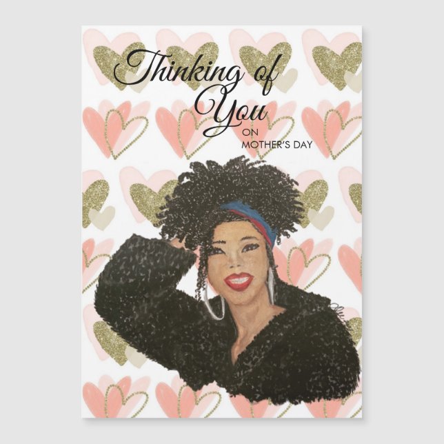 Tarjeta magnética del día de la madre - 5x7 (Anverso)