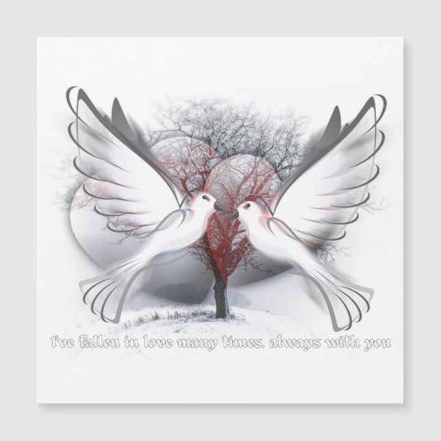 tarjeta magnética del día de San Valentín feliz (Anverso)