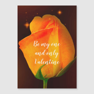 Tarjeta magnética del El día de San Valentín rosa 