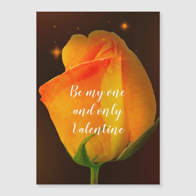 Tarjeta magnética del El día de San Valentín rosa  (Anverso)
