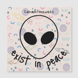 Tarjeta magnética del espacio alienígena