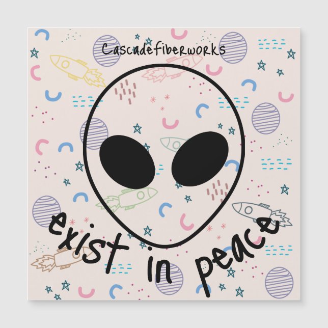 Tarjeta magnética del espacio alienígena (Anverso)