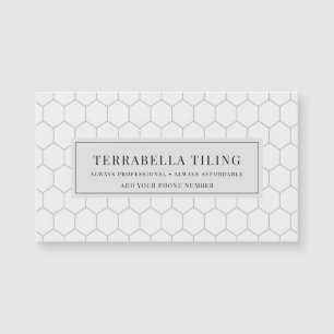 Tarjeta magnética del patrón de mosaico hexagonal 