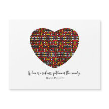 Tarjeta magnética del proverbio africano