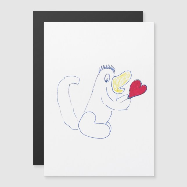 Tarjeta magnética delgada de Bug de amor (Anverso/Reverso)