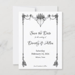 Tarjeta magnética delgada de minimalismo vintage