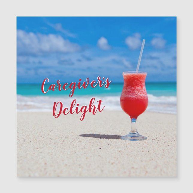 Tarjeta magnética delgada del cuidador (Anverso)