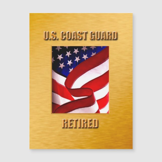 Tarjeta magnética delgada USCG (Anverso)