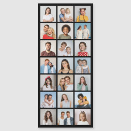 Tarjeta magnética delgada y editable de collage de