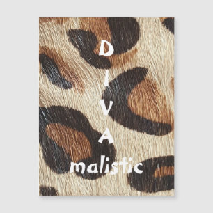 Tarjeta magnética DIVAmalistic Leopard Print
